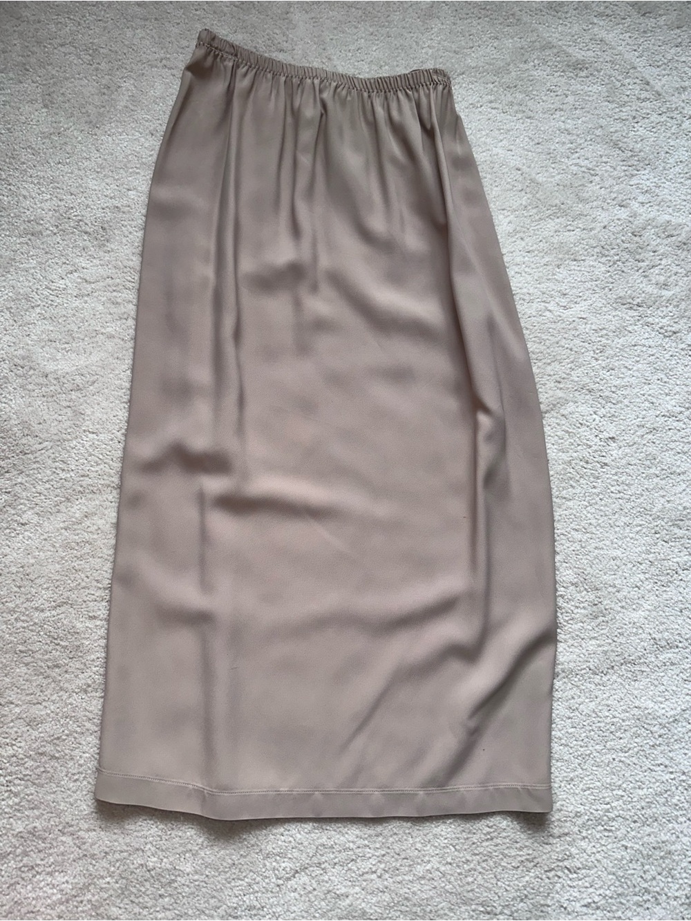 Vintage Hino & Malee Midi Skirt in Taupe